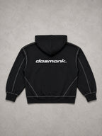 THA BOXY STITCHED ZIP UP HOODIE