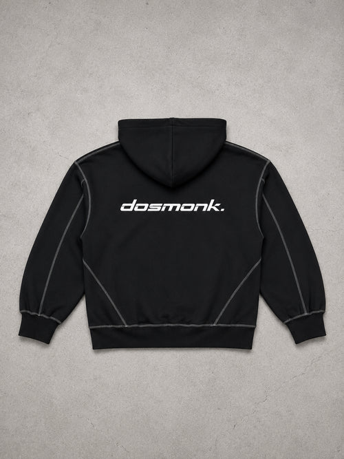 THA BOXY STITCHED ZIP UP HOODIE