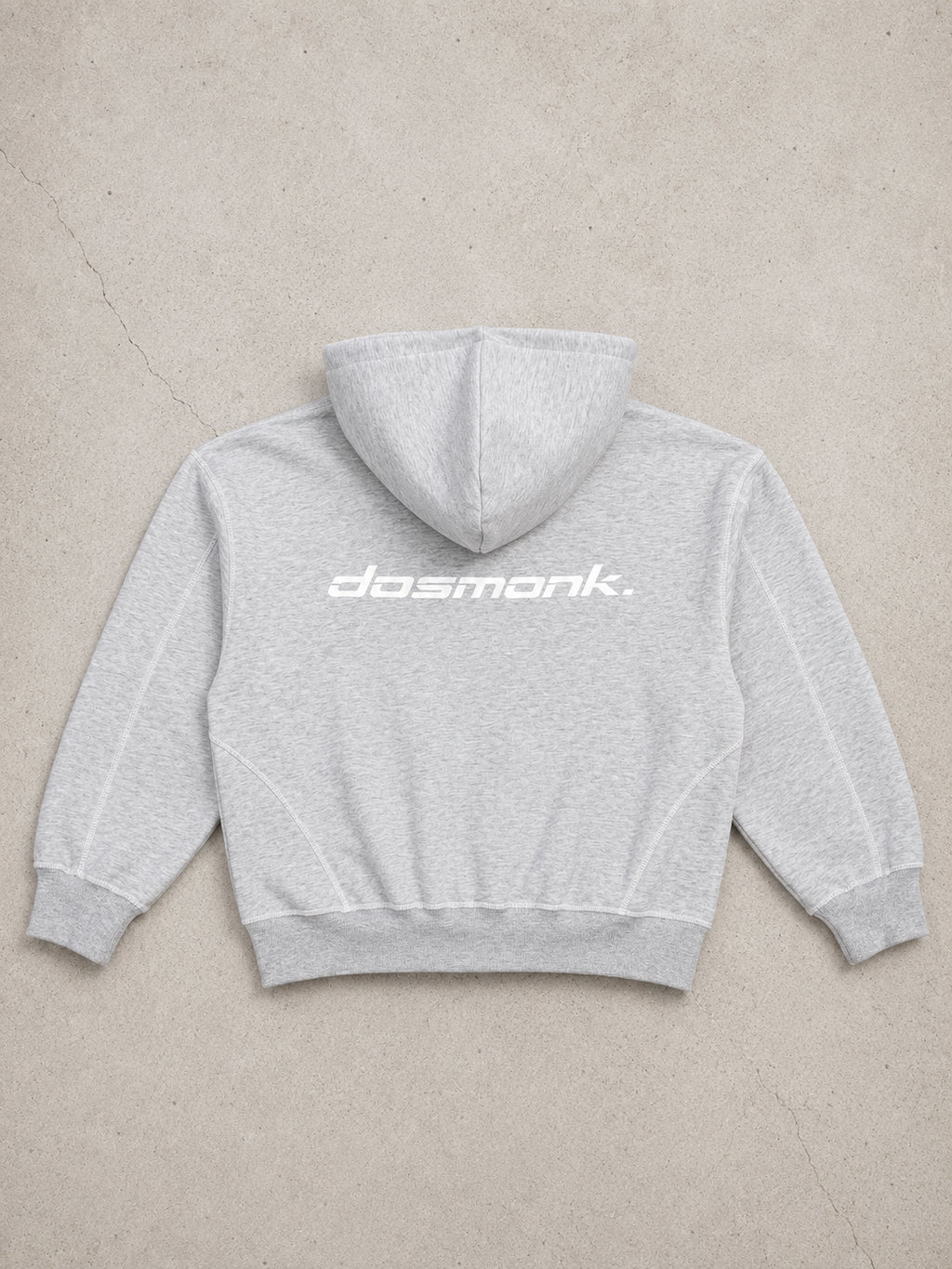 THA BOXY STITCHED ZIP UP HOODIE