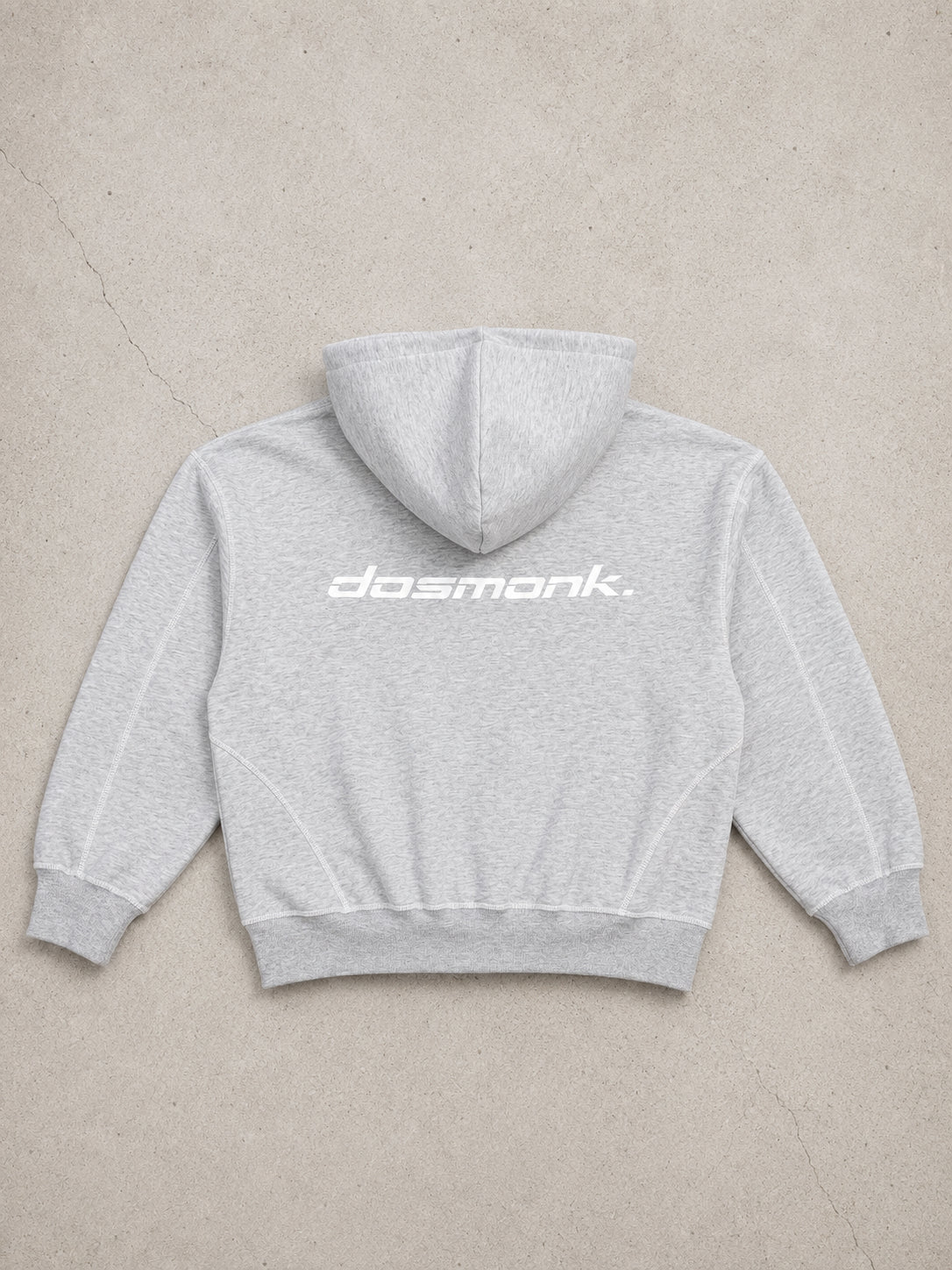 THA BOXY STITCHED ZIP UP HOODIE
