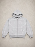 THA BOXY STITCHED ZIP UP HOODIE